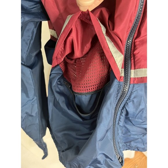 Vintage Bill Rodgers Running Jacket Windbreaker Medium Mens Reflective Stripe - Picture 2 of 12